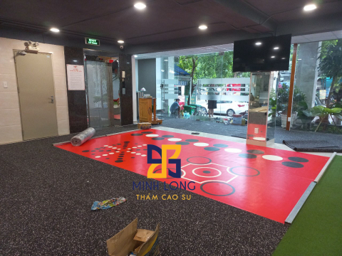 Thi công Thảm EPDM, Gạch cao su mặt cỏ nhân tạo, Thảm PVC thiết kế  Liên hệ 0898 080 320
