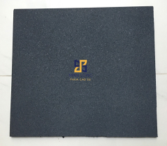 Gạch cao su màu xám dày 15mm