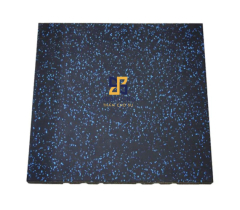 Gạch cao su EPDM chấm xanh dày 10mm