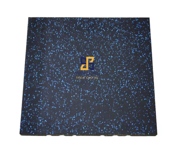 Gạch cao su EPDM chấm xanh dày 10mm