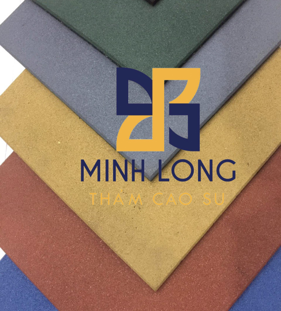 Gạch cao su màu đen dày 20mm